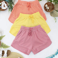 IN STOCK French Terry Stevie Shorts - Spring Peach FINAL SALE