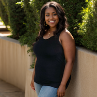 Strut Your Stuff Racerback Tank in Black