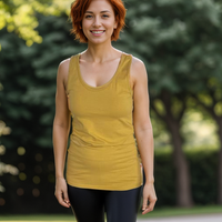 Strut Your Stuff Racerback Tank in Mustard