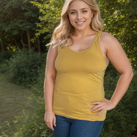 Strut Your Stuff Racerback Tank in Mustard