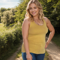 Strut Your Stuff Racerback Tank in Mustard