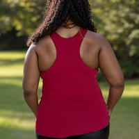 Strut Your Stuff Racerback Tank in Burgundy