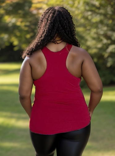 Strut Your Stuff Racerback Tank in Burgundy