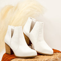 Tarim Bootie in White