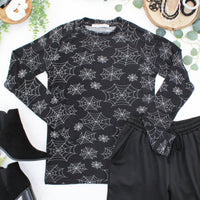 IN STOCK Blair Long Sleeve Top - Midnight Webs