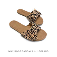 Why Knot Sandal in Cheetah