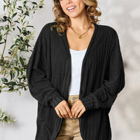 Basic Bae Full Size Ribbed Cocoon Cardigan