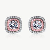 1 Carat Moissanite Stud Earrings