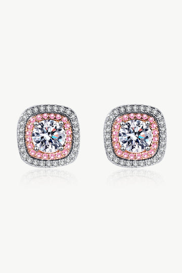 1 Carat Moissanite Stud Earrings