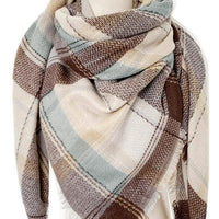 Plaid Imitation Cashmere Scarf