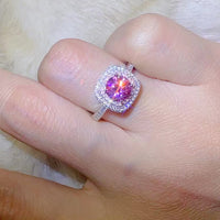 1 Carat Moissanite Two-Tone Ring