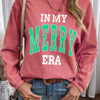 IN MY MERRY ERA Graphic Corded Sweatshirt