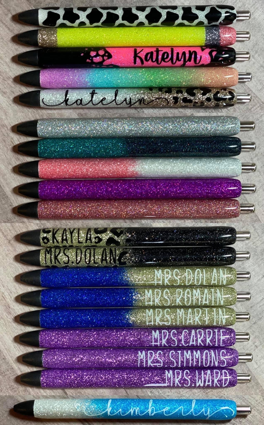 Glitter Epoxy Pens