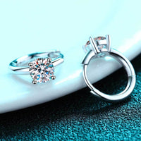 1 Carat Moissanite Huggie Earrings