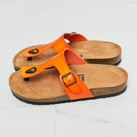 MMShoes Drift Away T-Strap Flip-Flop in Orange