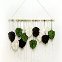 Hand-Woven Feather Macrame Wall Hanging