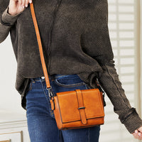 SHOMICO PU Leather Crossbody Bag