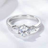 Loyal Love 1 Carat Moissanite Platinum-Plated Ring