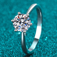 Moissanite 6-Prong Adjustable Ring