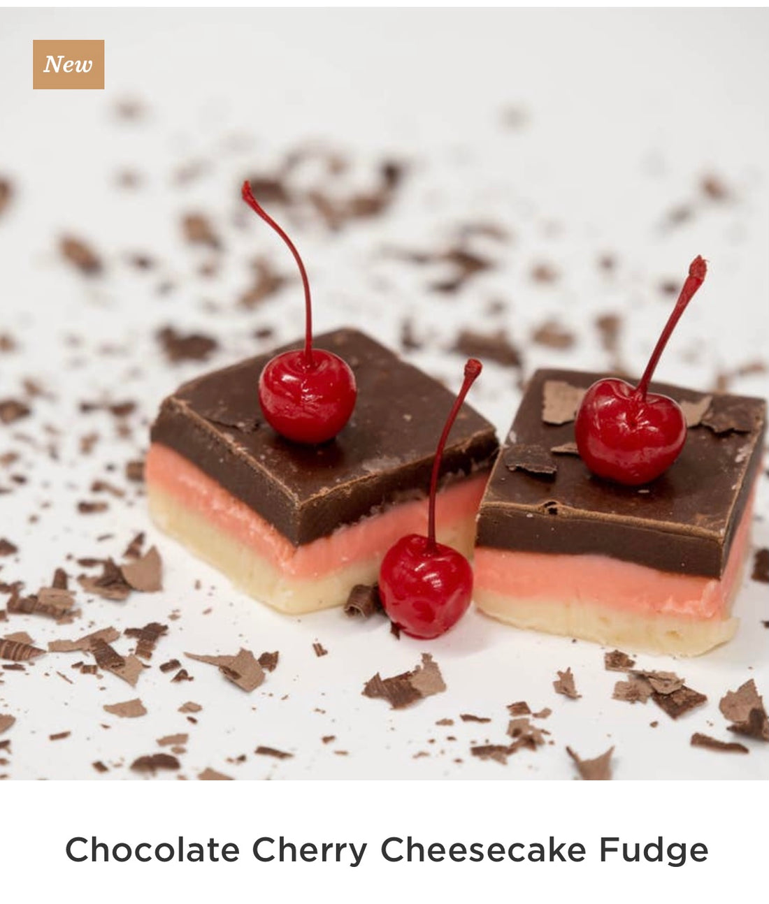 Chocolate Cherry Cheesecake Fudge