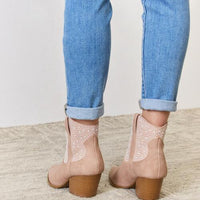 East Lion Corp Rhinestone Ankle Cowgirl Booties