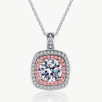 Moissanite Geometric Pendant Necklace