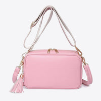 PU Leather Tassel Crossbody Bag