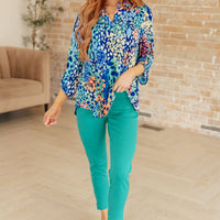 Magic Ankle Crop Skinny Pants in Kelly Green