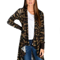 Camo Cardi Open front