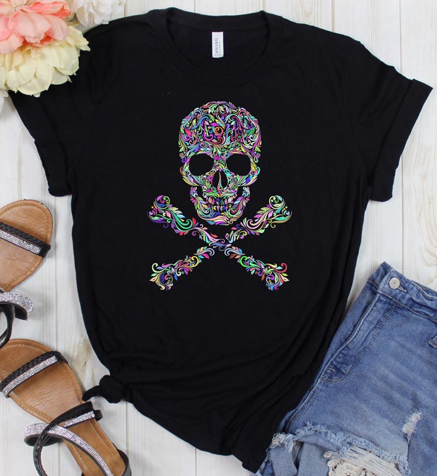 PAISLEY SKULL TEE