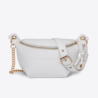 PU Leather Chain Strap Crossbody Bag