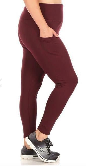 Solid workout leggings