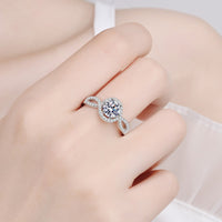 Feel The Joy 925 Sterling Silver Moissanite Ring