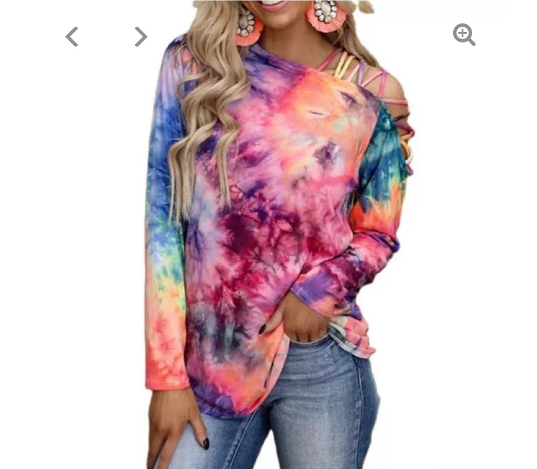Burst of Life tie dye top