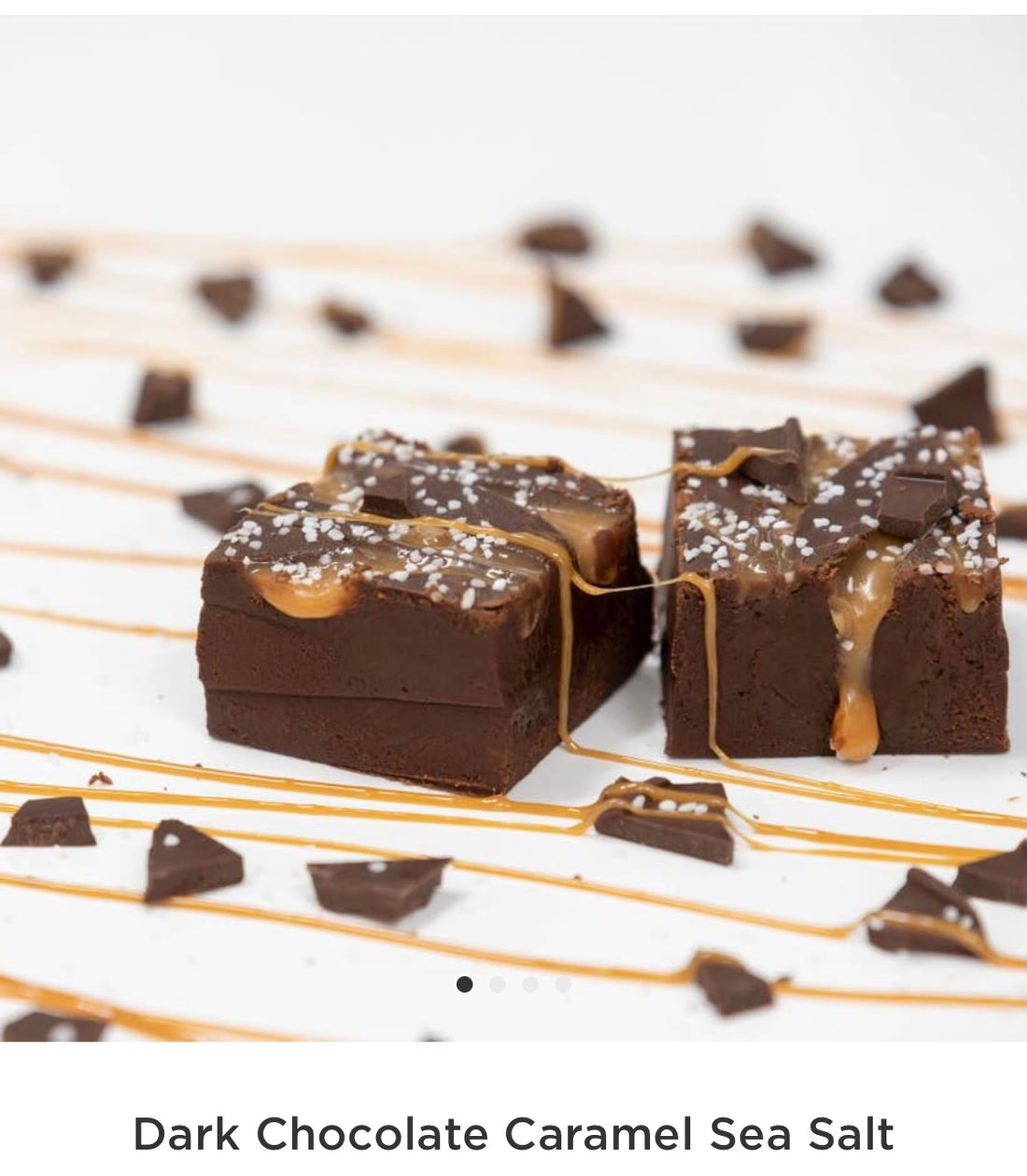 Dark Chocolate Caramel Sea Salt Fudge