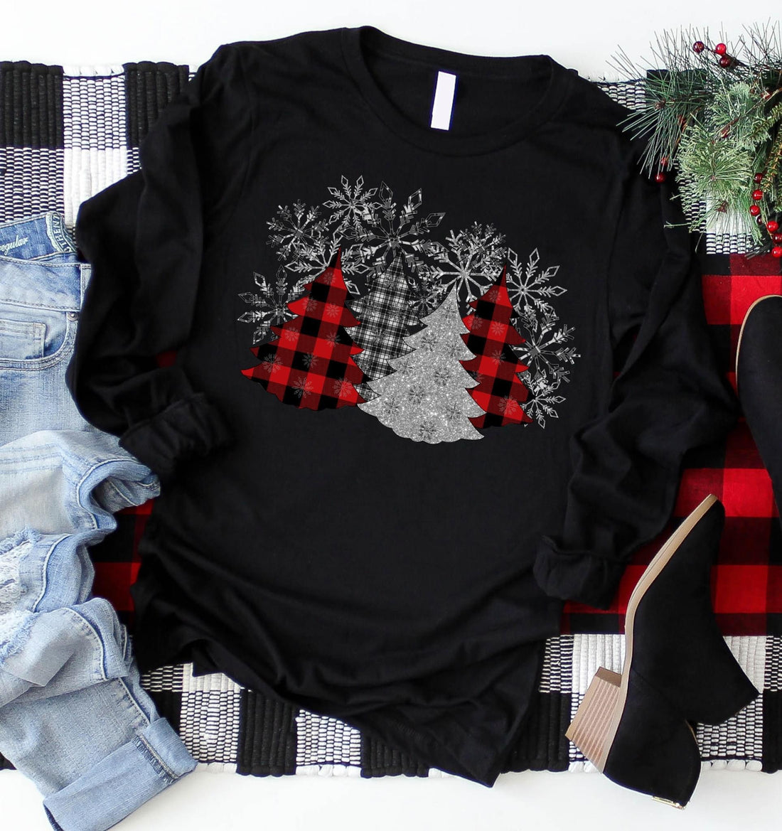 Holiday Tree Long sleeve tee