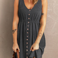 Magic Sleeveless Slit Dress
