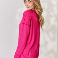 Celeste Full Size Oversized Long Sleeve Top