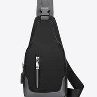 PU Leather Waterproof Sling Bag