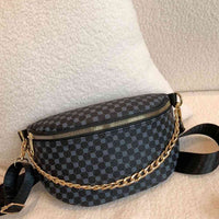 Printed PU Leather Sling Bag