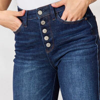 Judy Blue Full Size Button-Fly Straight Jeans