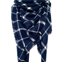 Faux Cashmere Plaid Scarf