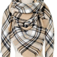 Plaid Imitation Cashmere Scarf