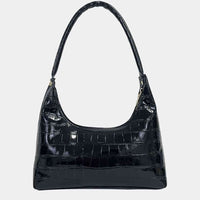 Textured PU Leather Shoulder Bag