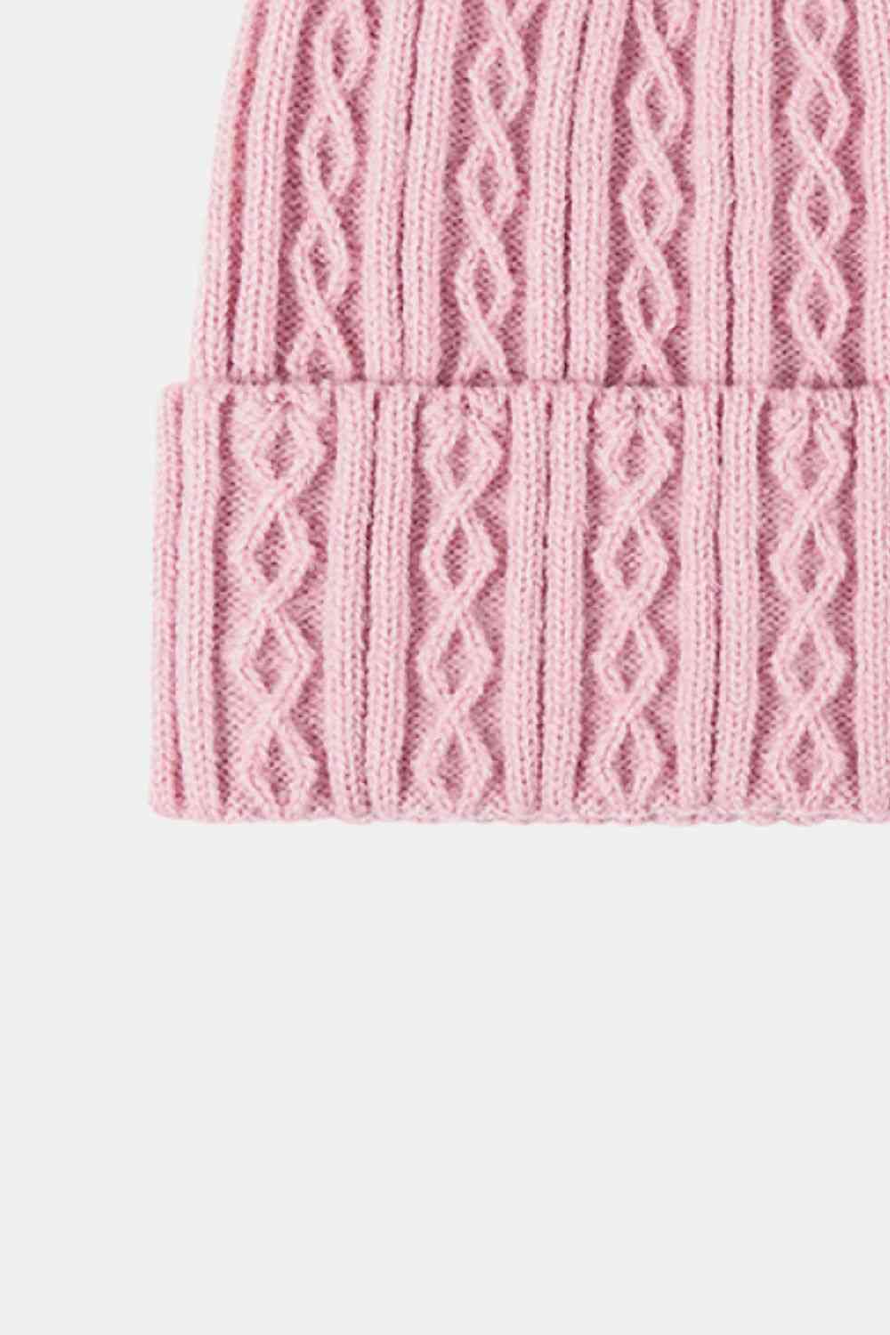 Mixed Knit Cuff Beanie