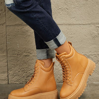 East Lion Corp Platform Combat Boots