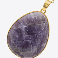 Contrast Teardrop Crystal Pendant