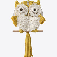 Hand-Woven Tassel Owl Macrame Wall Hanging