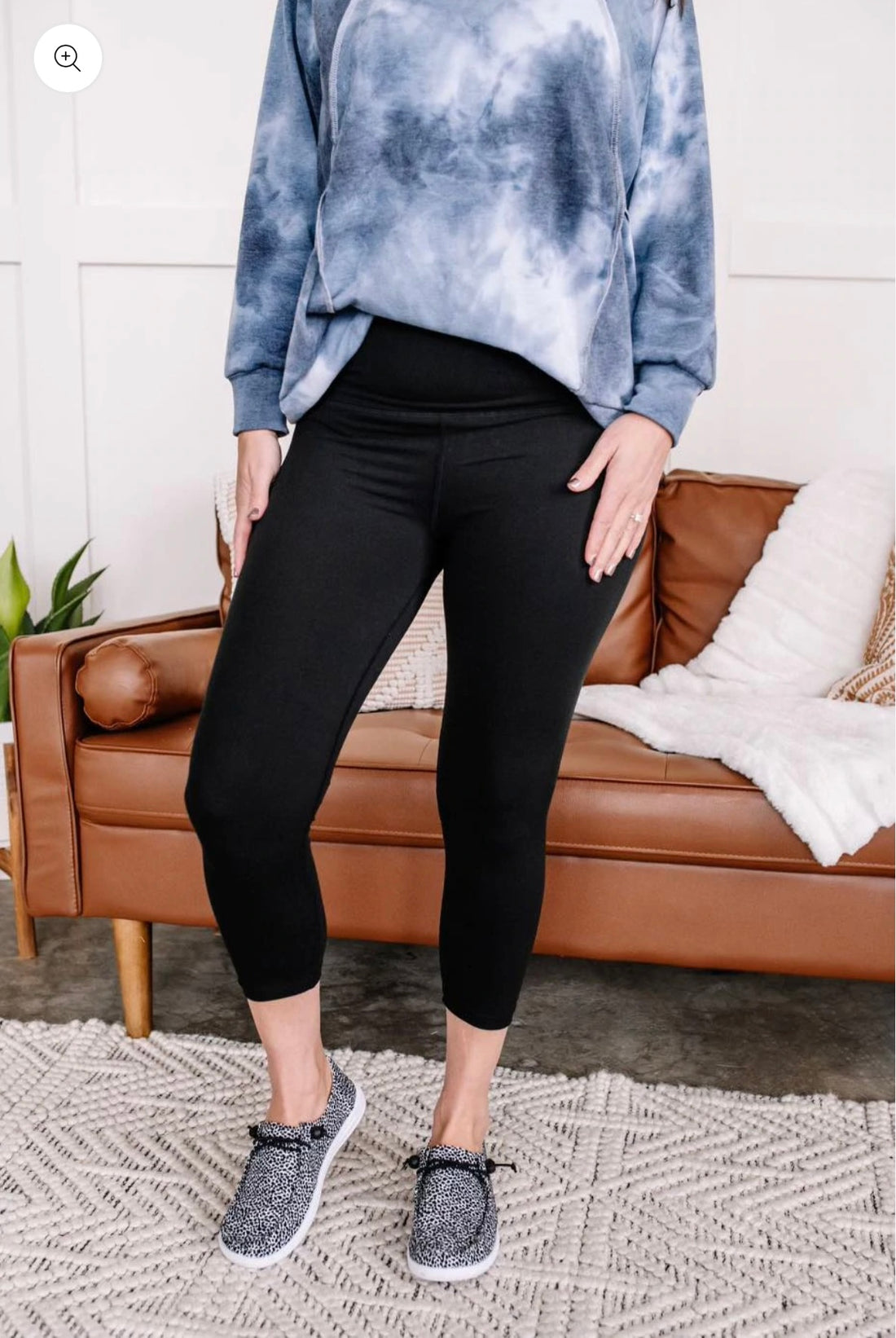 Black Anchored Leggings NO pocket