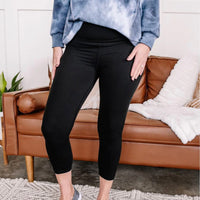 Black Anchored Leggings NO pocket